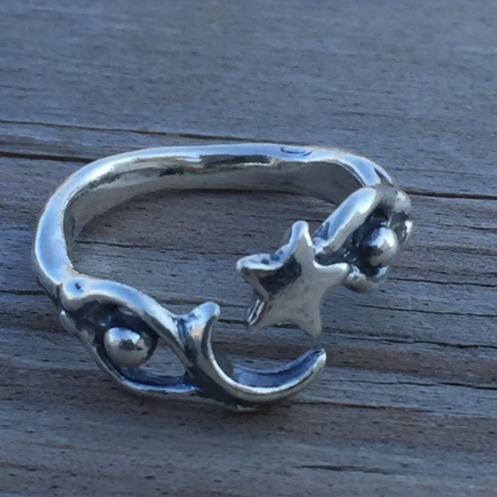 Moon Dancer Ring .925 Sterling Silver Adjustable 5 - 6.5 made in USA - Picture 15 of 15